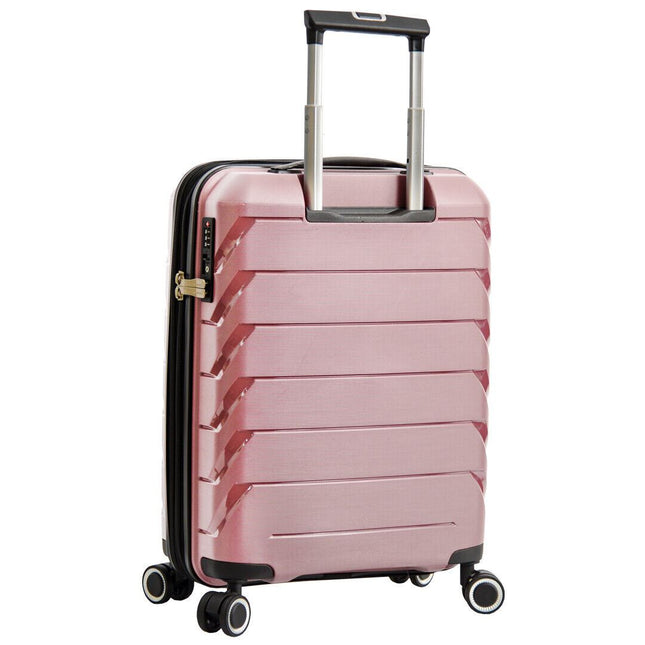 Dual 4 Wheel Hard Shell Strong Luggage Suitcase