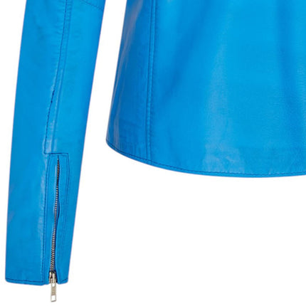 Women's Classic Brando Biker Leather Jacket - Broome