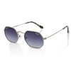 De-Gamme Silver Retro Rectangle Polarized Sunglasses - Napoli