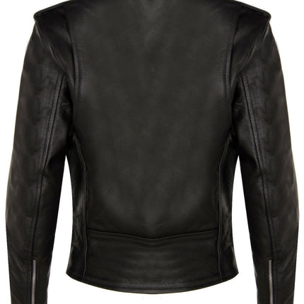 Women's Cowhide Brando Leather Biker Jacket-Murcia