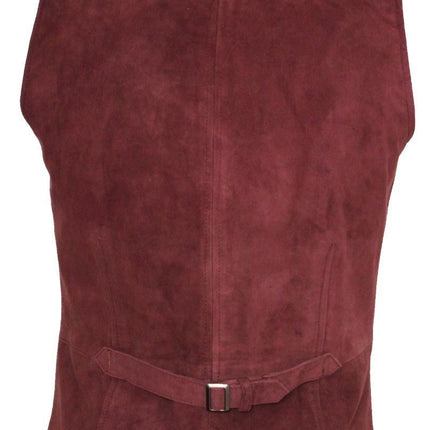 Mens Classic Smooth Goat Suede Leather Waistcoat-Exeter