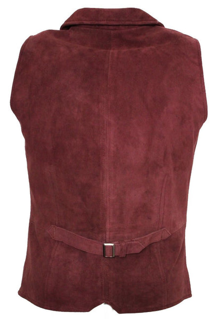 Mens Classic Smooth Goat Suede Leather Waistcoat-Exeter