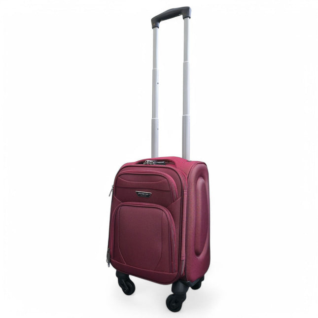 Soft Shell Lightweight Nylon Suitcase Set 4 Wheel Travel Case Holiday Bags