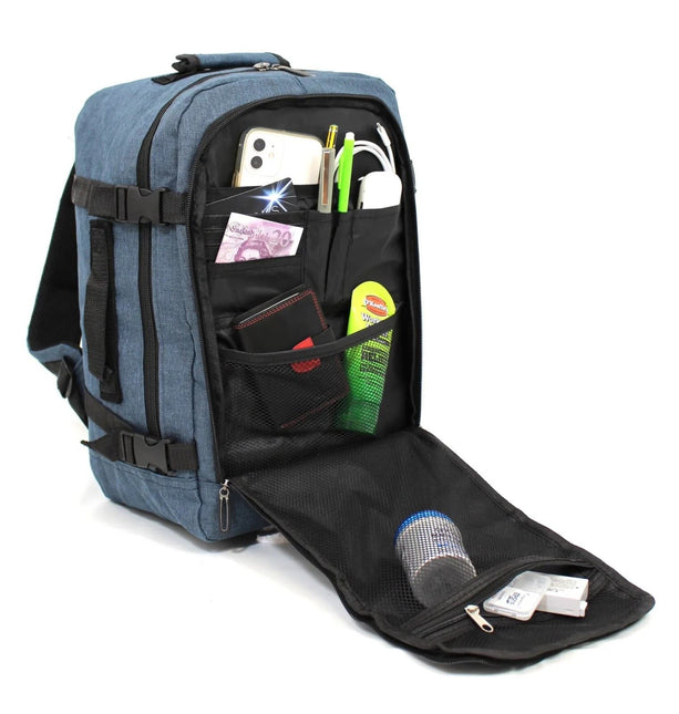 Rucksack Backpack 40x20 x25 cm Underseat Travel Cabin Bag for Easy Jet, Ryanair