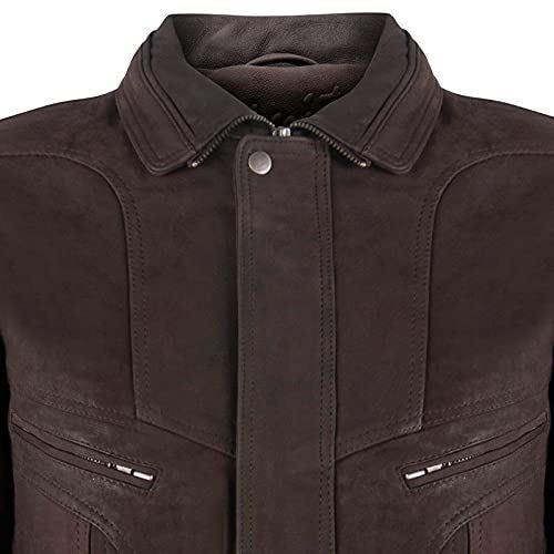 Mens Classic Harrington Bomber Leather Jacket-Minsk