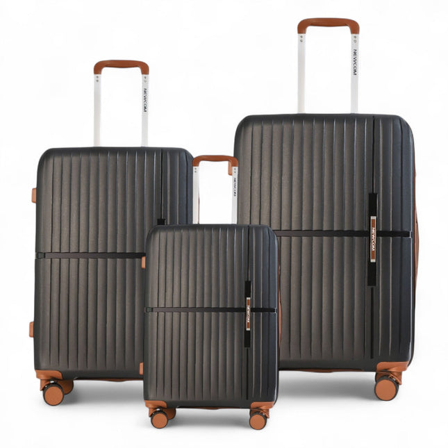 Strong Hard Shell Suitcase Set 8 Wheel Cabin Luggage Holiday Travel Case
