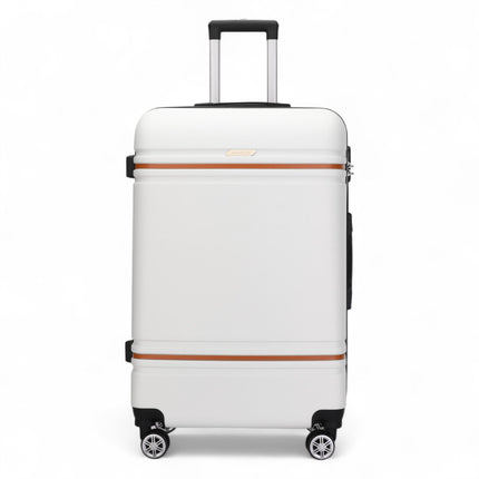 Hard Shell Modern Dual 4 Wheel Luggage Suitcase Set