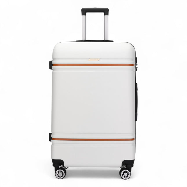 Hard Shell Modern Dual 4 Wheel Luggage Suitcase Set