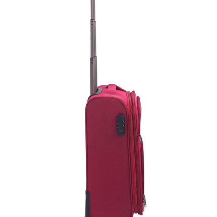 Soft Shell Cabin Suitcase 54 x 38 x 21 cm Lightweight Luggage Suitable for Easyjet, Ryanair