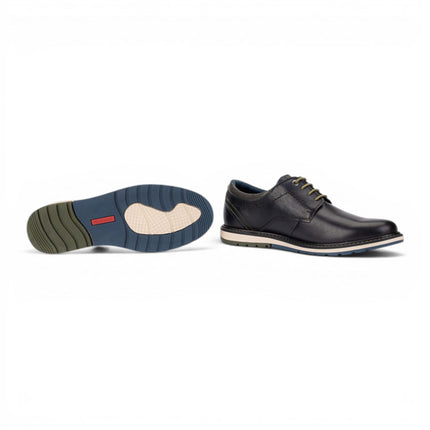 Pikolinos Men's Blue Leather Lace-Up Smart Shoes - Berna