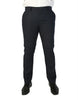 Men's Navy Blue Wool Blend Tweed Formal Trousers