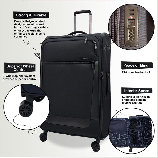 Lightweight  4 Wheel Luggage Suitcase