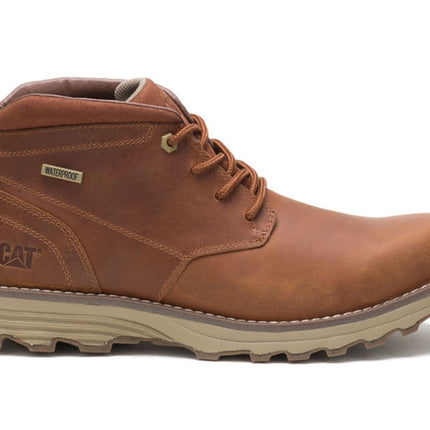 Caterpillar Men's Elude Waterproof Brown Leather Work Boots