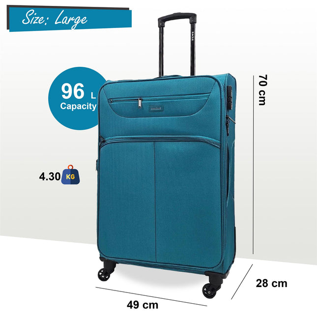 Lightweight Soft Suitcase Luggage Travel TSA Set