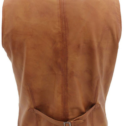 Mens Smart Classic Leather Waistcoat-Bristol