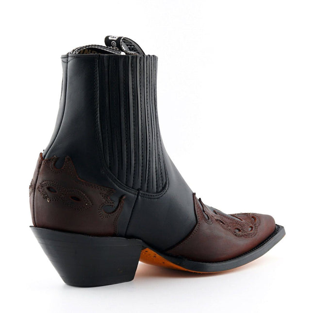 Grinders Unisex Leather Black Western Boots - Arizona Lo