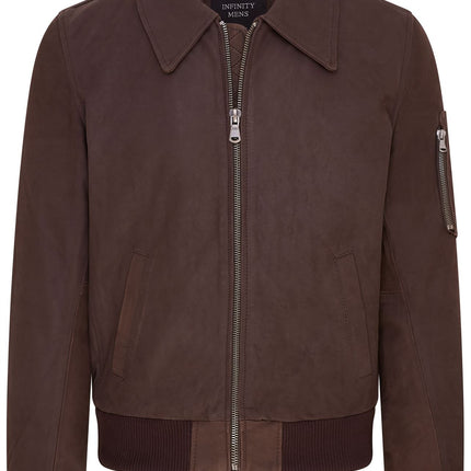 Men's A2 US Airforce Cowhide Aniline Leather Bomber Jacket