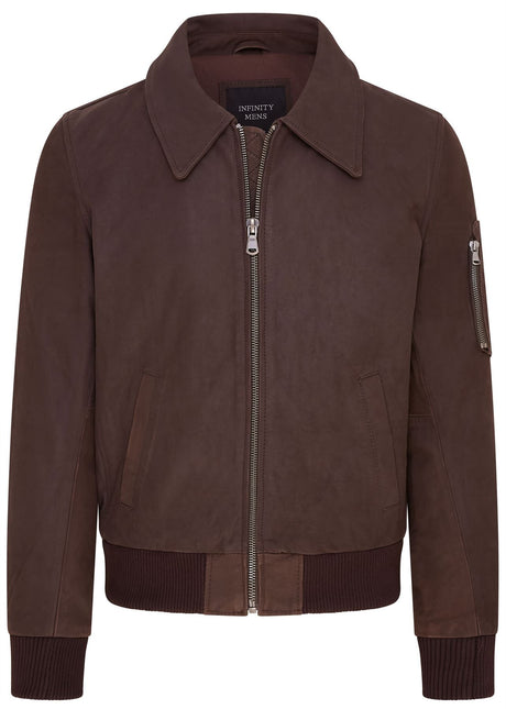 Men's A2 US Airforce Cowhide Aniline Leather Bomber Jacket