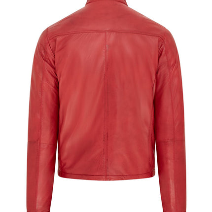 Mens Reversible Hooded Leather Jacket Premium Lambskin Napa