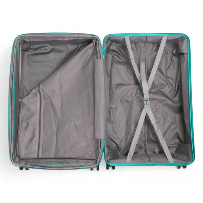 Expandable Hard Shell 8 Wheels Luggage Travel Cabin Suitcase Set