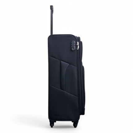 Expandable Soft Shell 4 Wheel Luggage Travel Cabin Suitcase Set Holiday Bags