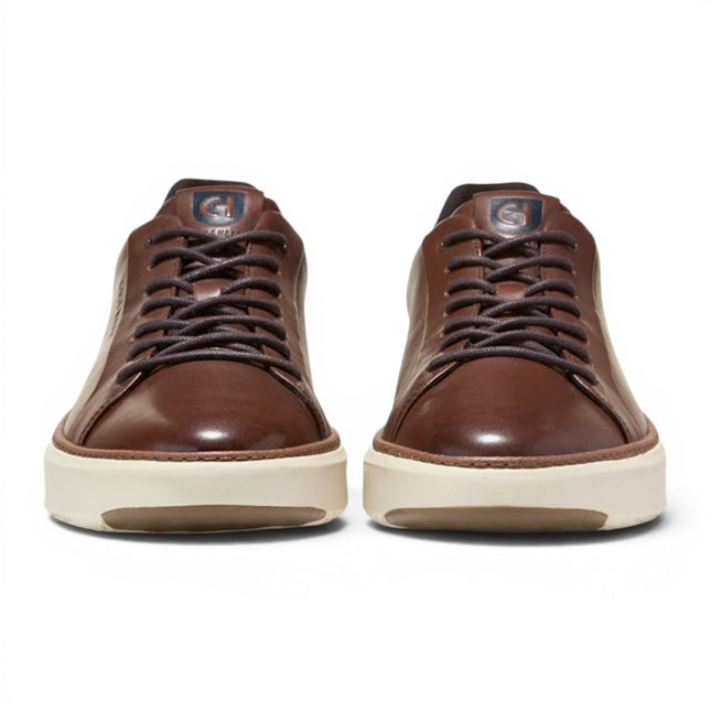 Cole Haan Men's GrandPro Luxe Mile Trainer Brown Leather Sneakers - C45103
