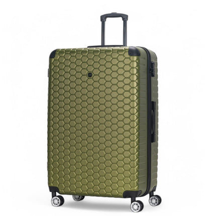 Hard Shell ABS 8 Wheel Luggage Travel Cabin Holiday Bags Suitcase Set