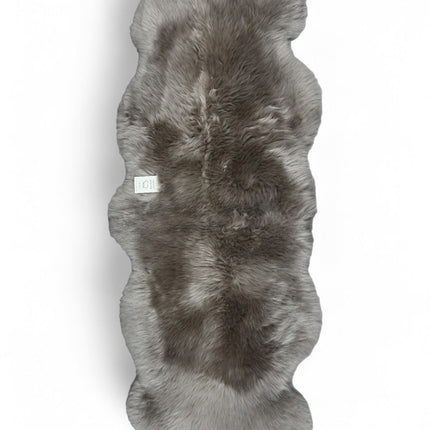 Genuine Sheepskin Mushroom Double Natural Fluffy Silky Soft Real Wool Rug