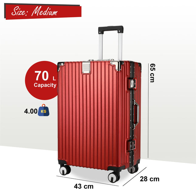 Hardshell Suitcase Set Robust 8 Wheel Cabin Luggage Suitcases