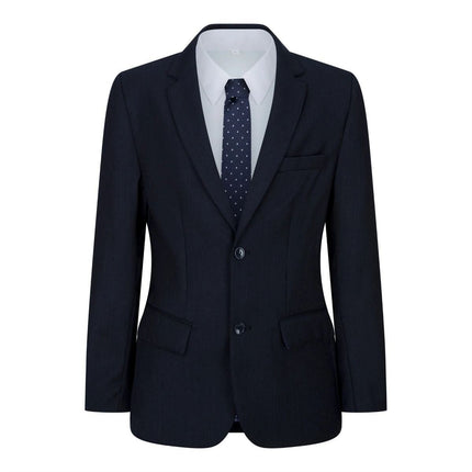 Boys 5 Piece Navy Blue Classic Suit