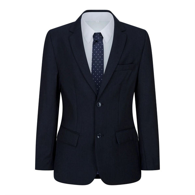 Boys 5 Piece Navy Blue Classic Suit