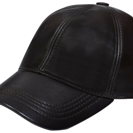 Unisex Real Nappa Leather Adjustable Golf Snapback Plain Baseball Cap Hat