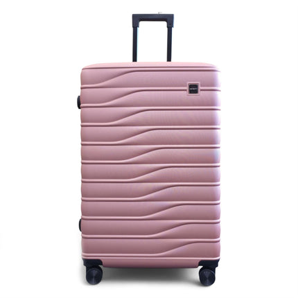 Hardshell Rose Gold Suitcase Set Robust 8 Wheel Luggage Cabin Case Bag