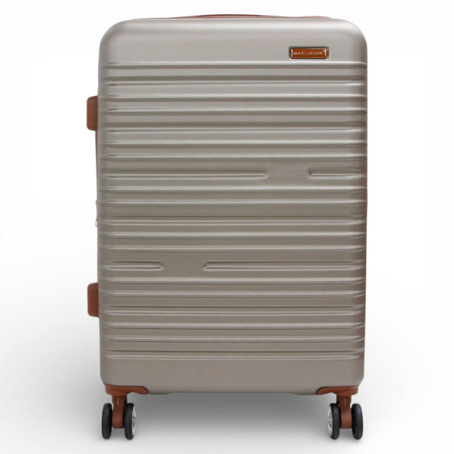 Expandable Hard Shell ABS Suitcase Set 8 Wheel Robust Travel Case Holiday Luggage