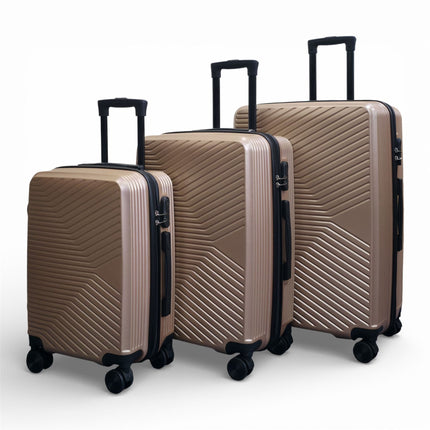 Hardshell Suitcase Set Robust 8 Wheel Luggage Cabin Case Bag