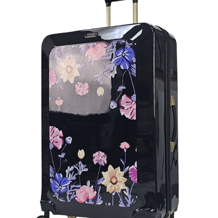 Hard Shell Flower Print Suitcase Luggage Set