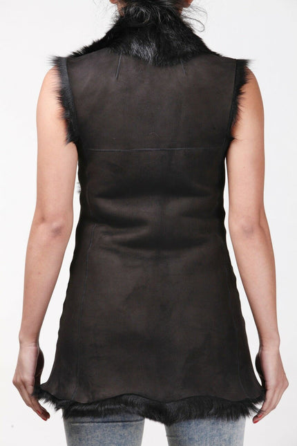 Women's Toscana Sheepskin Long Gilet-Sorocaba