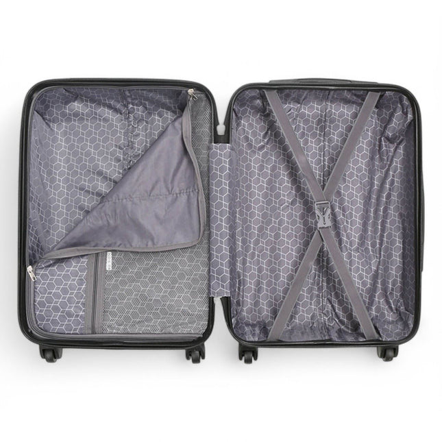 Hard Shell ABS 4 Wheels Luggage Travel Cabin Suitcase Set