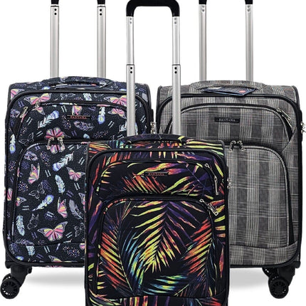 Soft Shell Cabin Suitcase 55 x 37 x 20 cm Lightweight Luggage Suitable for Easyjet, Ryanair