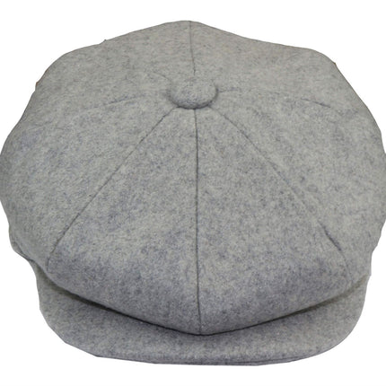 Mens Peaky Blinders Newsboy Wool 8 Panel Gatsby Flat Baker Hat