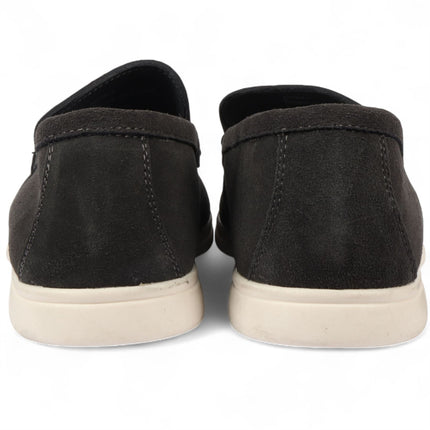 Men’s Durable Black Slip-On Loafers with Cushioned Insole