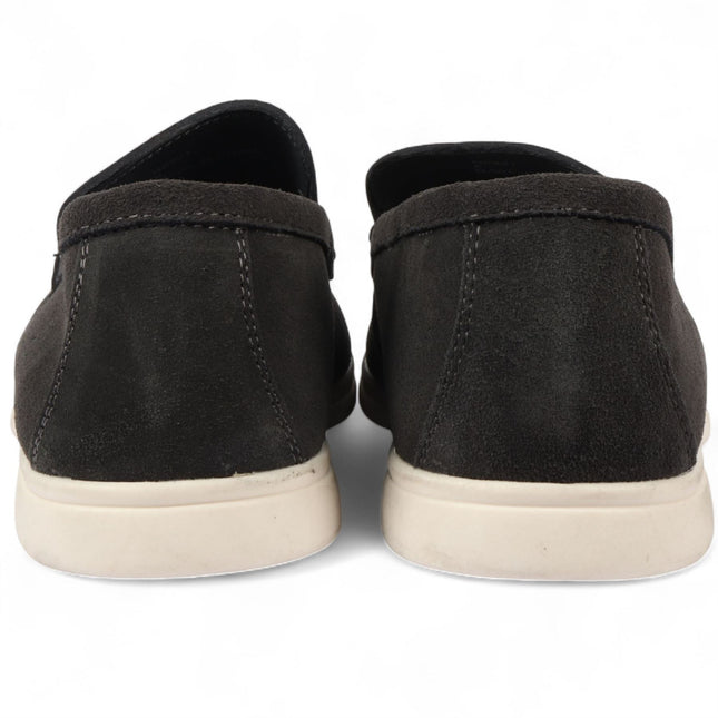 Men’s Durable Black Slip-On Loafers with Cushioned Insole