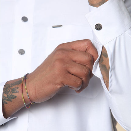 Men's White Thobe Arab Saudi Emirati Islamic Clothing Jubba Robe