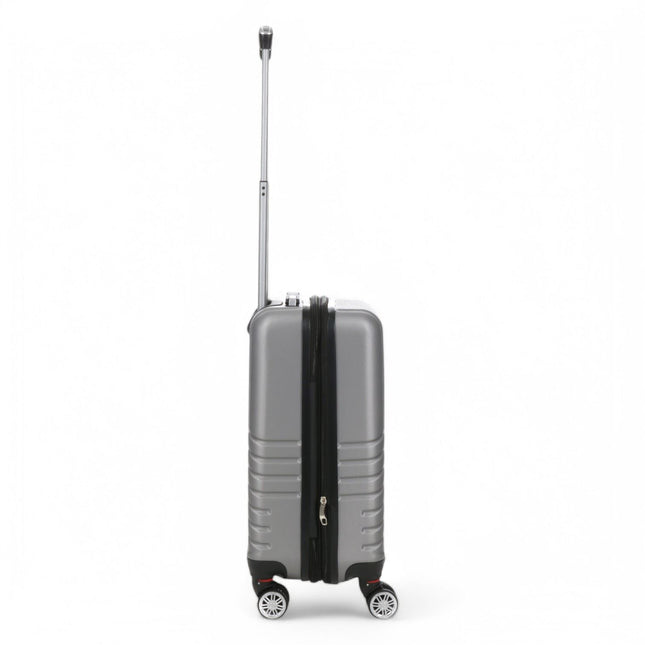 Hard Shell Expandable Cabin 55 x 37 x 22 cm cm ABS Suitcase Luggage Suitable for Easyjet, Ryanair
