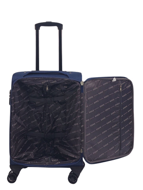 Soft Shell Cabin Suitcase 55 x 40 x 20 cm Lightweight Luggage Suitable for Easyjet, Ryanair