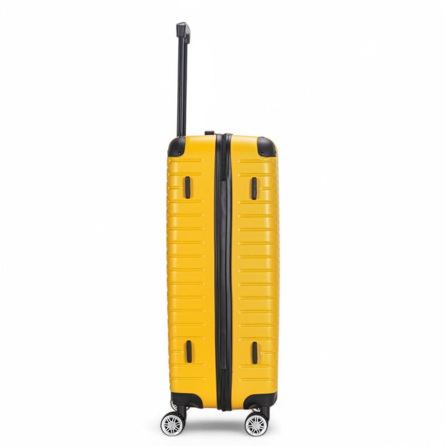 Hard Shell ABS 8 Wheel Luggage Travel Cabin Holiday Bags Suitcase Set