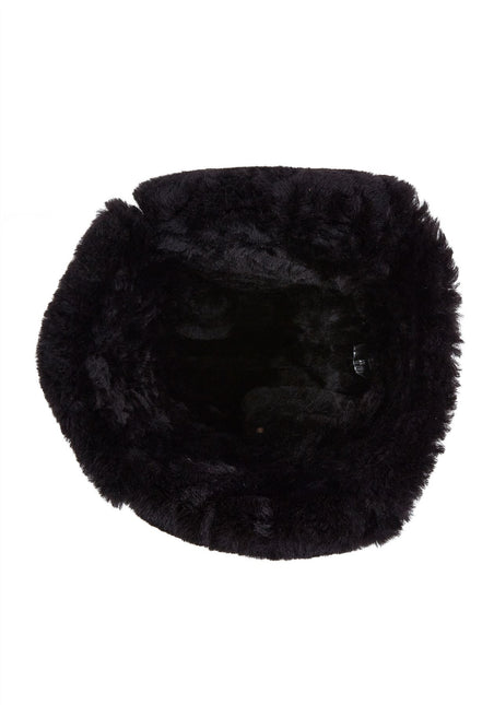 Mens Brown RAF Aviator Sheepskin B-55 Trapper Hat Winter Warm Leather Navigator Hat
