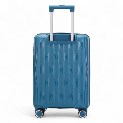 Robust Hard Shell Cabin Suitcase 37.5 x 20.5 x 55 cm TSA Luggage Suitable for Easyjet, Ryanair, Wizzair