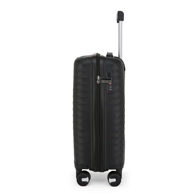 Dual 4 Wheel Robust Lightweight TSA Hard Shell Suitcase Luggage Travel Bags Set