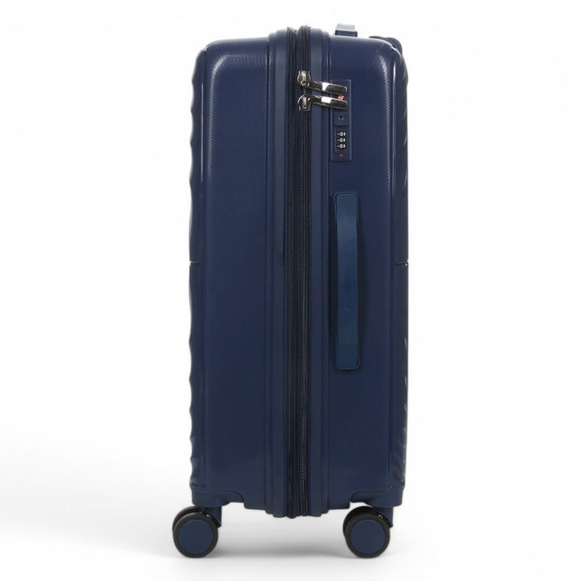 Expandable Hard Shell 8 Wheels Luggage Travel Cabin Suitcase Set
